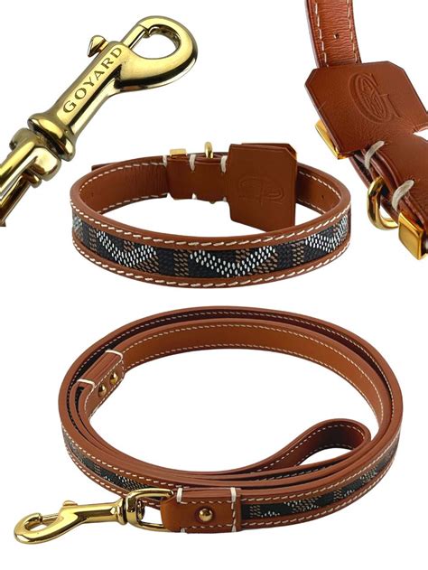 goyard dog collar and leash|goyard dog collars.